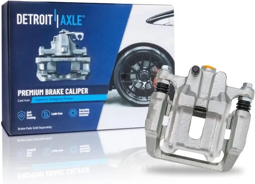 Miniatura 4 de Detroit Axle - Rotores de freno de disco trasero + repuesto de pinza de freno de disco trasera izquierda para Acura TL Honda Element - Juego de 3