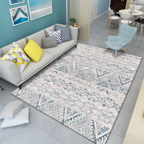 Modern Gray Rectangular Area Rugs Living Room Bedroom Kitchen Rug Carpet Balcony Bedside Entrance Home Non-Slip Washable Floor Decor Mat (Size :