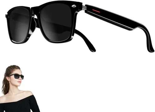 Miniatura 11 de Lentes inteligentes con Bluetooth, para hombres y mujeres, control táctil, protección UV al aire libre y control de voz, llamadas manos libres