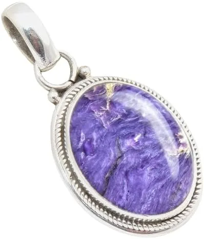 Miniatura 4 de Colgante de plata de ley 925 Joyería de plata hecha a mano para mujer, colgante de piedras preciosas naturales, regalo perfecto para ella