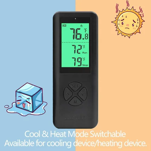 Miniatura 3 de DIGITEN Controlador de temperatura Salida de termostato inalámbrico Termostato de invernadero Enfriador de vino Controlador de temperatura