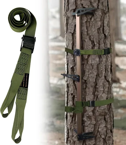 Correas de repuesto para palos de escalada de caza, soporte de árbol resistente, correas de palo de escalada para fijar la mayoría de plataformas y