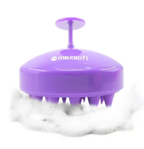 Miniatura 7 de Maxsoft Cepillo Masajeador del Cuero Cabelludo Cepillo de Champú, Cepillo de Cuidado del Cuero Cabelludo Verde claro