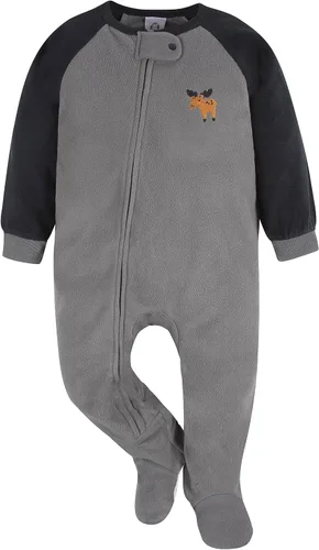 Miniatura 3 de Gerber - Pijama de vellón resistente al fuego para bebé, mameluco, paquete de 2