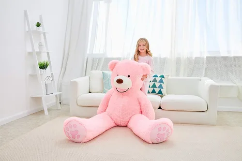 Miniatura 3 de IKASA - Oso de peluche gigante, animales de juguete (Rosa, 63 pulgadas)