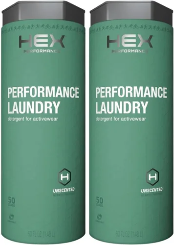 Miniatura 11 de HEX Performance Detergente para ropa sucia, aroma fresco, 100 cargas (paquete de 2 50 ld), detergente concentrado para eliminar olores, sudor