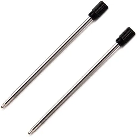 Recambios de bolígrafo líquido de punta de 2.75 pulgadas/2.756 in, 0.028 in, compatible con bolígrafo de cristal y destornillador, tinta alemana,