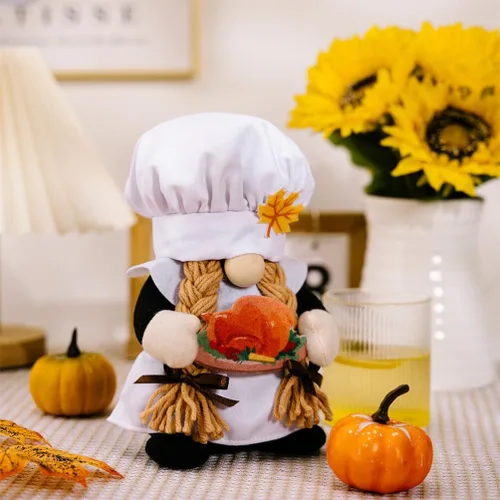 Miniatura 3 de DECHOUS Gnomos de Acción de Gracias, decoración de la casa para el hogar, girasoles, decoración de otoño, gnomo de felpa de otoño, gnomo de pavo