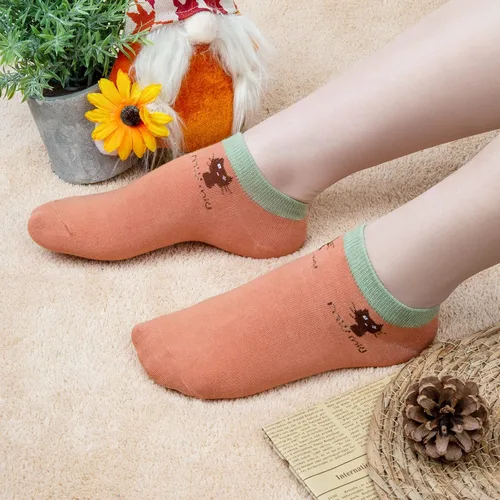 Miniatura 5 de Justay 5 Pairs Womens Cute Cat Socks Novelty Funny Cat Claw Socks Animal Fun Ankle Socks