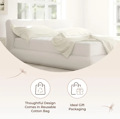 Miniatura 6 de Protector de colchón 100% algodón orgánico – Protector superior acolchado de lujo para colchón suave y transpirable lavable a máquina – Comercio