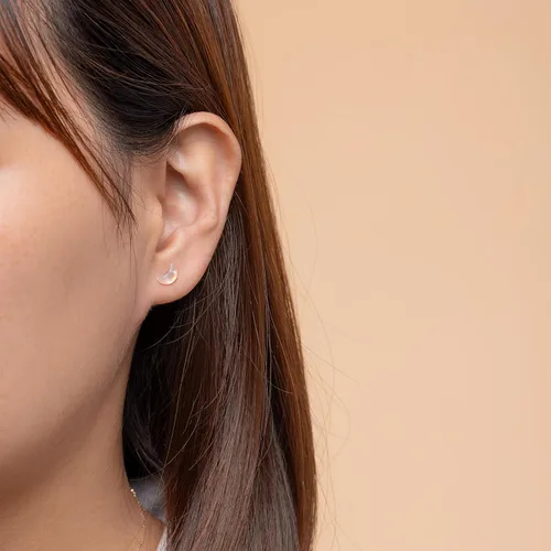 Miniatura 3 de 4 pares de aretes de plástico lindos y ligeros para orejas sensibles (zorro y rosa, estrellas y luna), Resina Silicona Acrílico, No es una piedra