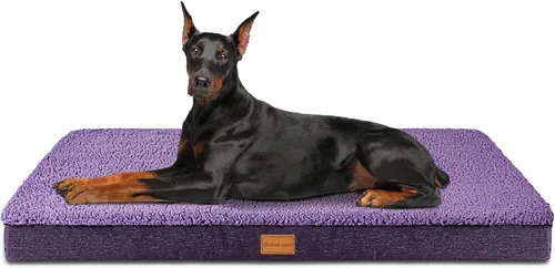 Miniatura 26 de Cama ortopédica para perros Patas Lague de tamaño grande 36''X24'', suave, impermeable, de espuma en forma de caja de huevos, cama para jaula