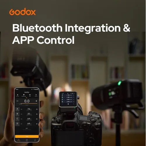 Miniatura 3 de GODOX X3 PRO X3PRO-C Disparador de flash para cámara Canon, transmisor de pantalla táctil inalámbrico TTL de 2.4G, compatible con control Bluetooth