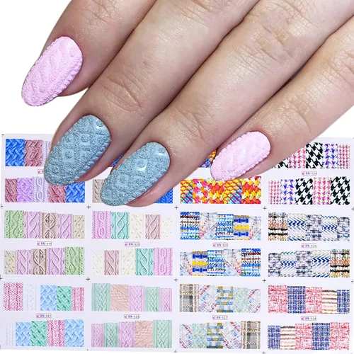 Miniatura 21 de TBRZTR 12 hojas de calcomanías de uñas para el día de San Valentín, diseño de torre de amor, diseño de paraguas, calcomanías de transferencia