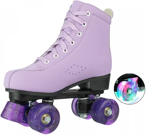 YYW - Patines de ruedas de caña alta para mujer y niñas - Patines clásicos de doble fila para principiantes, para interiores y exteriores