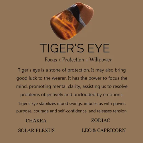 Miniatura 7 de Premium Tiger Eye Bracelet Gift for Men, HASKARE Energy Protection Crystal Real Tigers Eye Black Onyx Beads Bracelets, Handmade Crystal Bracelet Men