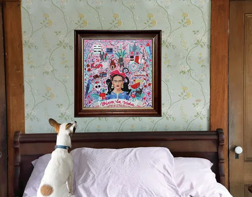 Miniatura 9 de eeBoo: Piece and Love Viva la Vida Frida Kahlo - Rompecabezas cuadrado de 1000 piezas para adultos, rompecabezas para adultos y familias, piezas