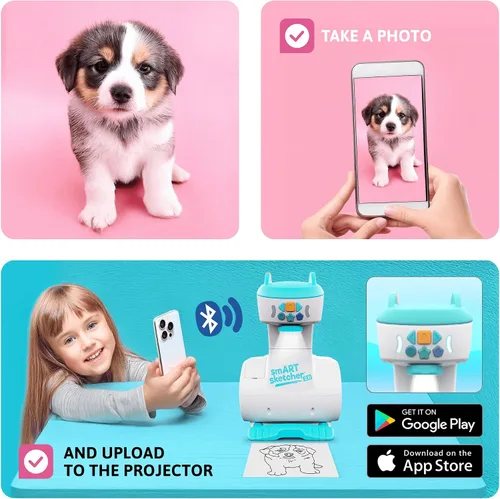 Miniatura 3 de Flycatcher Smart Sketcher 2.0 - Proyector de dibujo y trazado para niños, juguete educativo de artes y manualidades, regalo para niños y niñas a