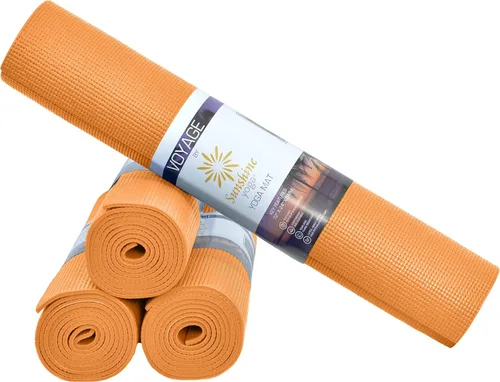 Miniatura 9 de Voyage - Tapete de yoga extra largo de 72 x 24 pulgadas, tapete de yoga extra largo de 0.197 in de grosor para escuelas, antideslizante, Negro