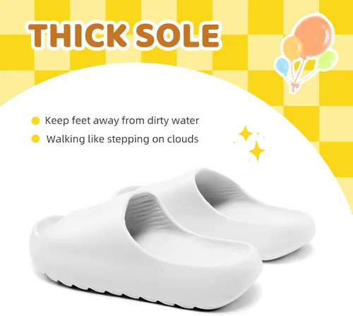 Miniatura 46 de Sandalias acolchadas para mujeres, hombres y niños, cómodas, antideslizantes, suaves, impermeables, para baño, ducha, sandalias acolchadas de suela
