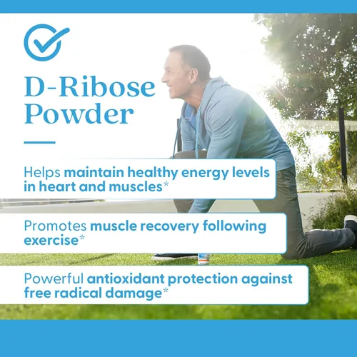 Miniatura 7 de Doctor's Best Pure D Ribosa - Suplemento en polvo para hombres y mujeres, apoya la producción de energía ATP en corazón y músculo, apoyo de salud