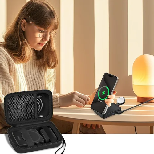 Miniatura 6 de Funda para Anker MagGo para Ucomx 3 en 1 para la estación de carga MagGo UFO, para Augnner para Iseyyox para Apple MagSafe Duo para LISEN Cargador