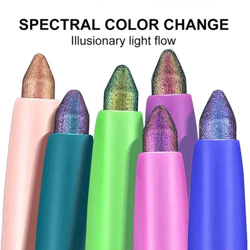Miniatura 8 de Lápiz delineador de ojos Chameleon, delineador de ojos metálico brillante que cambia de color, sombra de ojos y delineador de ojos impermeable de #