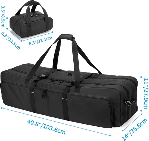 Miniatura 7 de samdew Funda para telescopio, bolsa de telescopio de doble capa para almacenamiento de telescopios astronómicos, funda acolchada de transporte