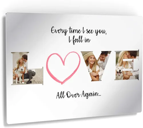 Miniatura 40 de Smile Art Design Decoración de pared personalizada de metal de alta calidad, panel de aluminio rígido brillante HD, coloca tu foto en metal, listo
