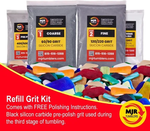 Miniatura 5 de Kit de recambio de grano de calidad premium con pulido extremo de 12,000 granos de óxido de aluminio submicrónico para resultados sin igual. Para