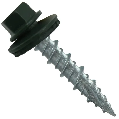 Miniatura 39 de Tornillos para techo de metal: (250) 10 x 1 sin pintura galvanizados con cabeza hexagonal para techo de chapa. Tornillos autoiniciados de metal