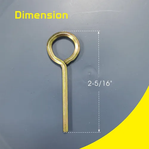 Miniatura 6 de Llave hexagonal estándar de 1/8 pulgadas, juego de llaves Allen para llavero, barra de empuje, llave de dispositivo de salida de pánico, paquete de 5