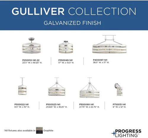Miniatura 10 de Gulliver Collection - Lámpara colgante costera galvanizada (1 lámpara)