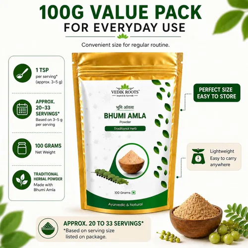 Miniatura 7 de Polvo orgánico de Bhumi Amla – Rico en Vitamina C Antioxidante – Apoya la Función Inmune Saludable 100 Gm (Paquete de 2)