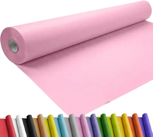 Miniatura 28 de SMART&CASUAL Papel de regalo negro de 17.8 x 760 pulgadas (63 pies) de papel kraft para regalo, tablón de anuncios, ramos, flores, niños, embalaje