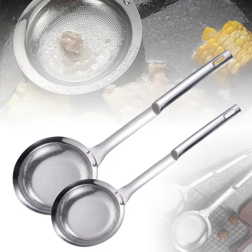 Colador de malla fina de acero inoxidable nuevo colador de malla fina de acero inoxidable para colador de aceite de cocina, colador de malla fina,