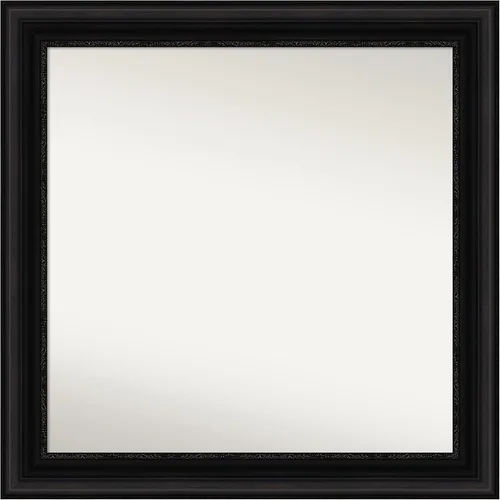 Miniatura 639 de Amanti Art Espejo personalizado, espejo de baño negro puente, espejo de pared o espejo de tocador de baño sobre el fregadero (26 x 26 pulgadas)