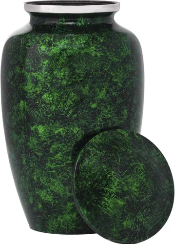 Miniatura 8 de Eternal Harmony Urna grande para cenizas, urna de cremación masculina y femenina para cenizas humanas con acabados elegantes, sello seguro y bolsa