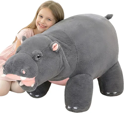 Miniatura 10 de IKASA - Perro de montaña bernese gigante de peluche, juguetes suaves grandes y jumbo, peluche esponjoso grande de 30" de tamaño enorme y lindo