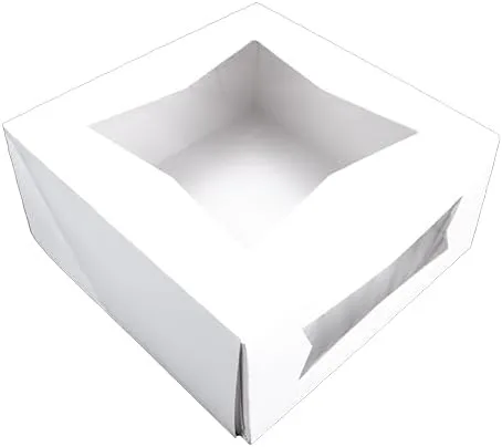 Miniatura 10 de Southern Champion Tray 0961K - Caja de panadería de cartón kraft sin bloqueo de ventana, 9 pulgadas de largo x 9 pulgadas de ancho x 4 pulgadas