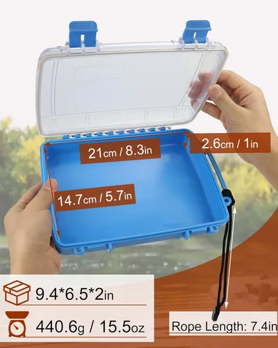 Miniatura 2 de Caja seca impermeable Caja de almacenamiento hermética Caja de secado impermeable para kayak y barco Contenedores impermeables Caja
