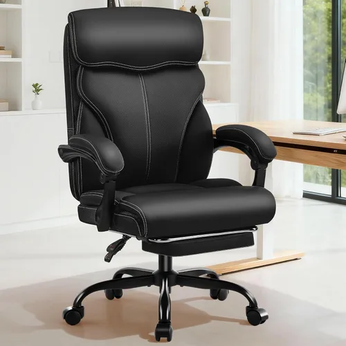 Miniatura 19 de AreShark Silla de oficina – Silla ejecutiva de escritorio cómoda transpirable con respaldo alto y soporte lumbar, silla ergonómica de cuero rodante