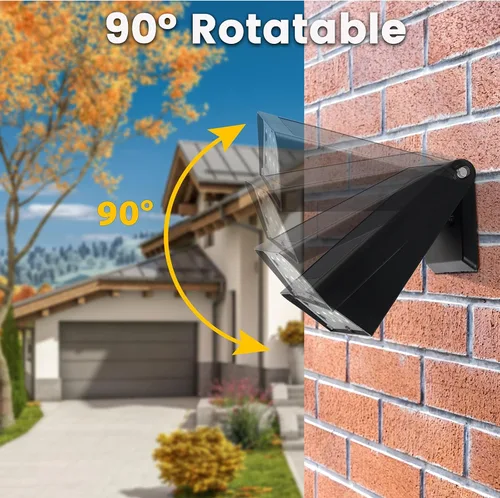 Miniatura 3 de Foco para exteriores alimentado por energía solar, luces de terraza del atardecer al amanecer, 2 modos ajustables de 90°, ideal para ubicación