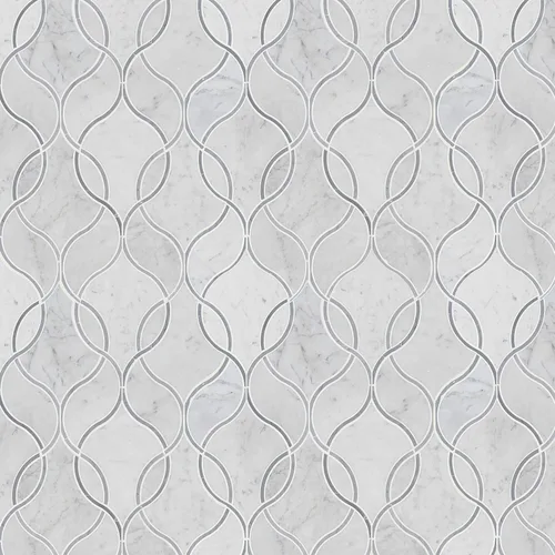 Miniatura 20 de MSI Verona Patrón Dorado 12 pulg. x 12 pulg. Azulejo de Mosaico de Mármol Montado en Malla para Pared de Baño, Piso, Salpicadero de Cocina y Verona