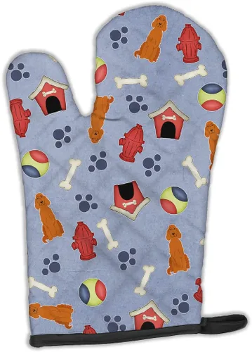 Miniatura 29 de Caroline's Treasures BB2732OVMT Dog House Collection Border Collie - Guante de horno grueso resistente al calor para sartenes calientes y horno