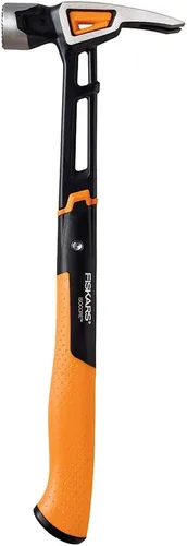 Miniatura 7 de Fiskars Pro IsoCore - Martillo de uso general de 20 oz (15.5") - con garra de extracción, agarre absorbente de impactos y iniciador magnético