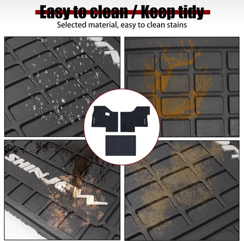 Miniatura 5 de Alfombrillas de suelo compatibles con Kenworth T680 T880 W900S / Peterbilt 579 567, alfombrillas de goma para piso de camión, forros de carga