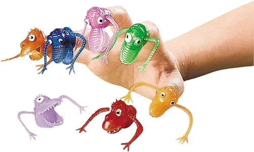 Miniatura 2 de Marionetas de dedo de neón - Colores surtidos - 72 piezas