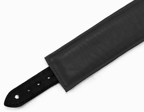 Miniatura 4 de Madison Collar Latigo Leather Lambskin O-Ring Handmade Padded Leather Collar