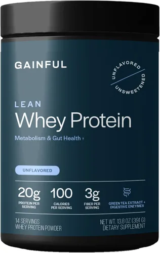Miniatura 11 de Gainful Everyday Whey Protein en polvo, 23g de proteína por porción, sin sabor, apoya el crecimiento muscular, la recuperación y la nutrición